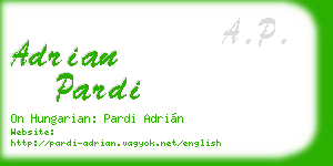 adrian pardi business card